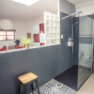 La salle de bain du rêve de Colette chambres d'hôtes proche de la cité de Carcassonne